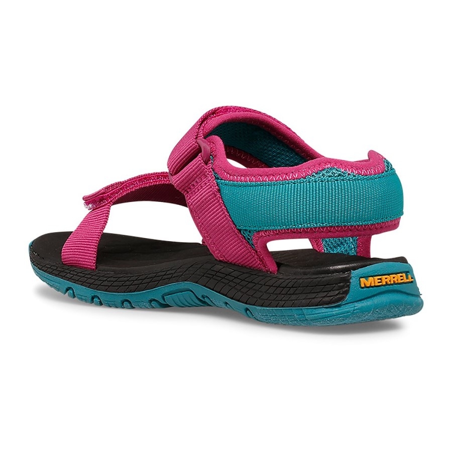Merrell Big Kid's Kahuna Web Sandal Berry-multi