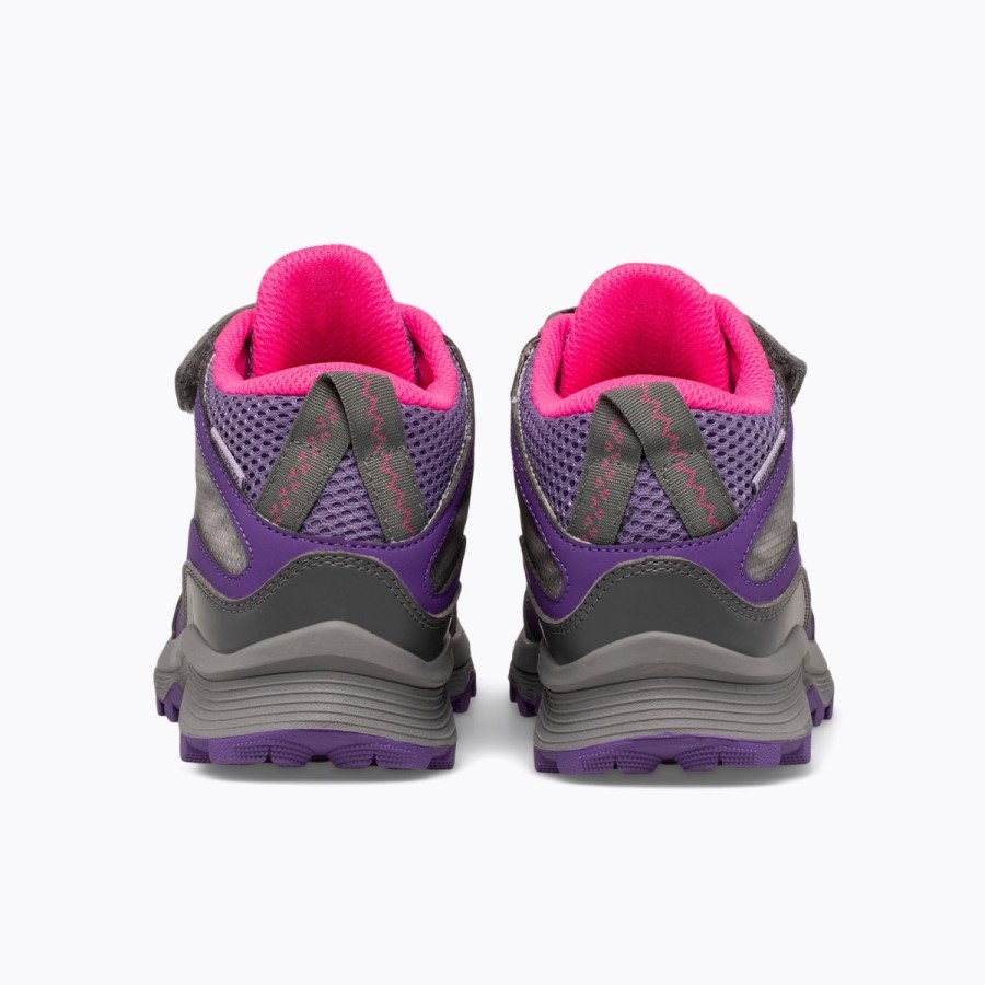 Merrell Big Kid's Moab Speed Mid A/c Rezistent La Apă Gri-roz-violet