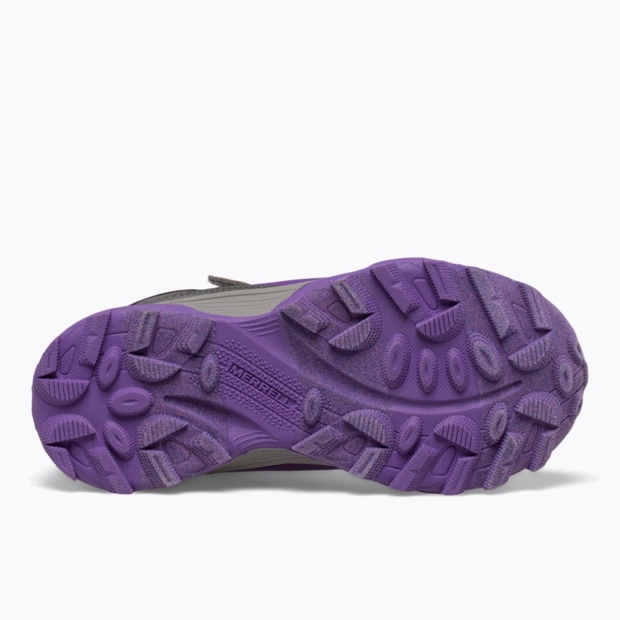 Merrell Big Kid's Moab Speed Mid A/c Rezistent La Apă Gri-roz-violet
