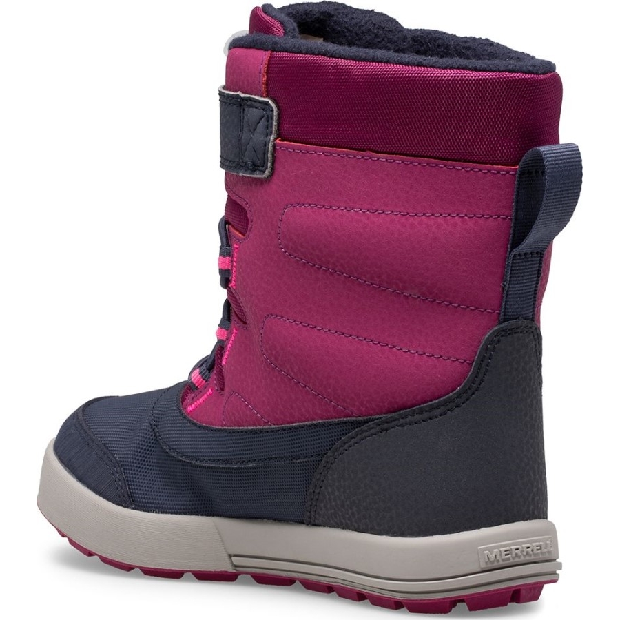 Cizme Impermeabile Merrell Big Kids Snow Storm Berry-marine