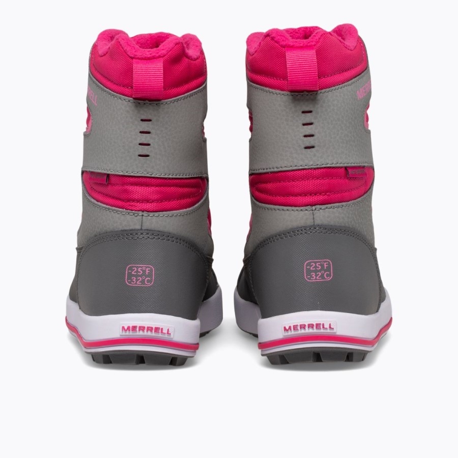 Cizme Merrell Pentru Copii Mici Snow Bank 3.0 Grey-berry