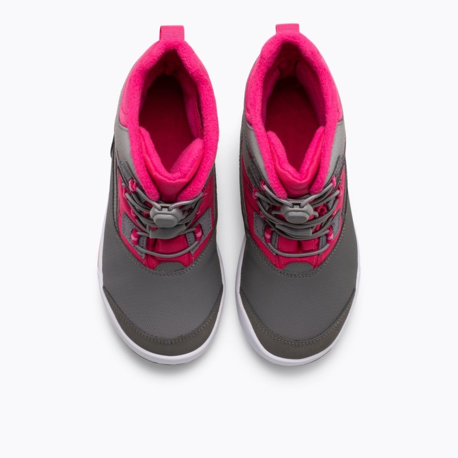 Cizme Merrell Pentru Copii Mici Snow Bank 3.0 Grey-berry