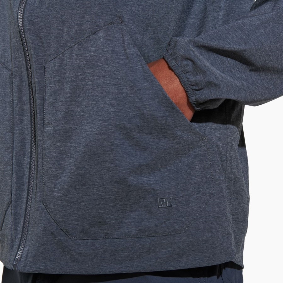 Merrell Alpine Packable Rain Shell Pentru Bărbați Black Heather