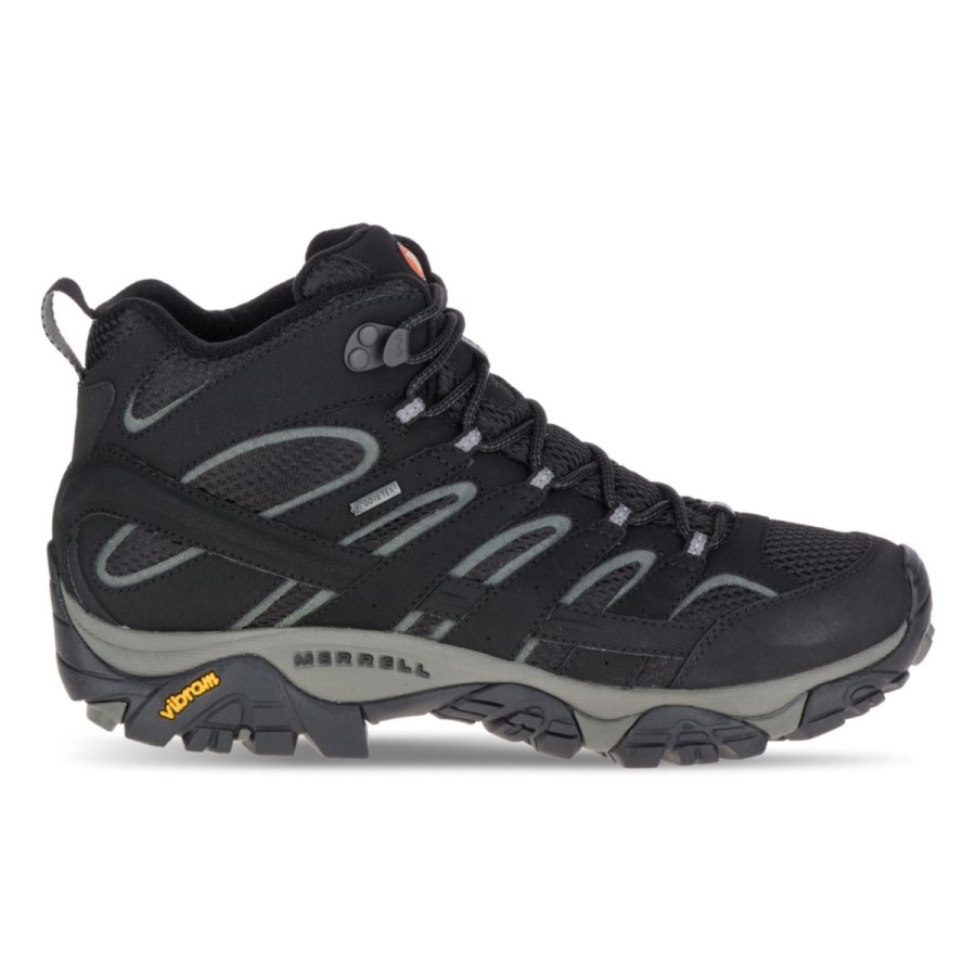 Merrell Bărbați Moab 2 Mid Gore-tex Negru