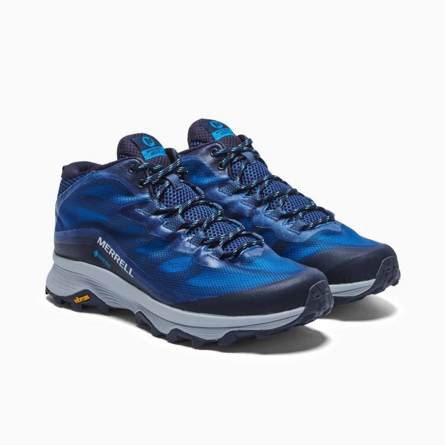 Merrell Moab Speed Mid Gore-tex Bleumarin Pentru Bărbați