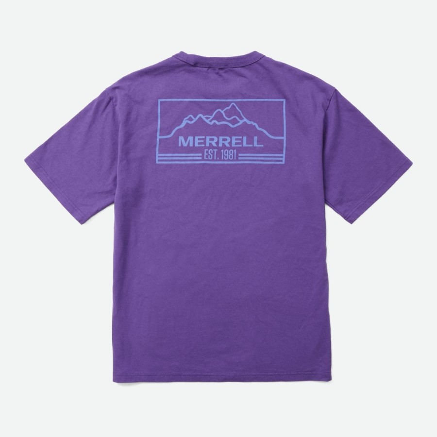 Tricou Pentru Bărbați Merrell Sunbaked Japan Purple Regal