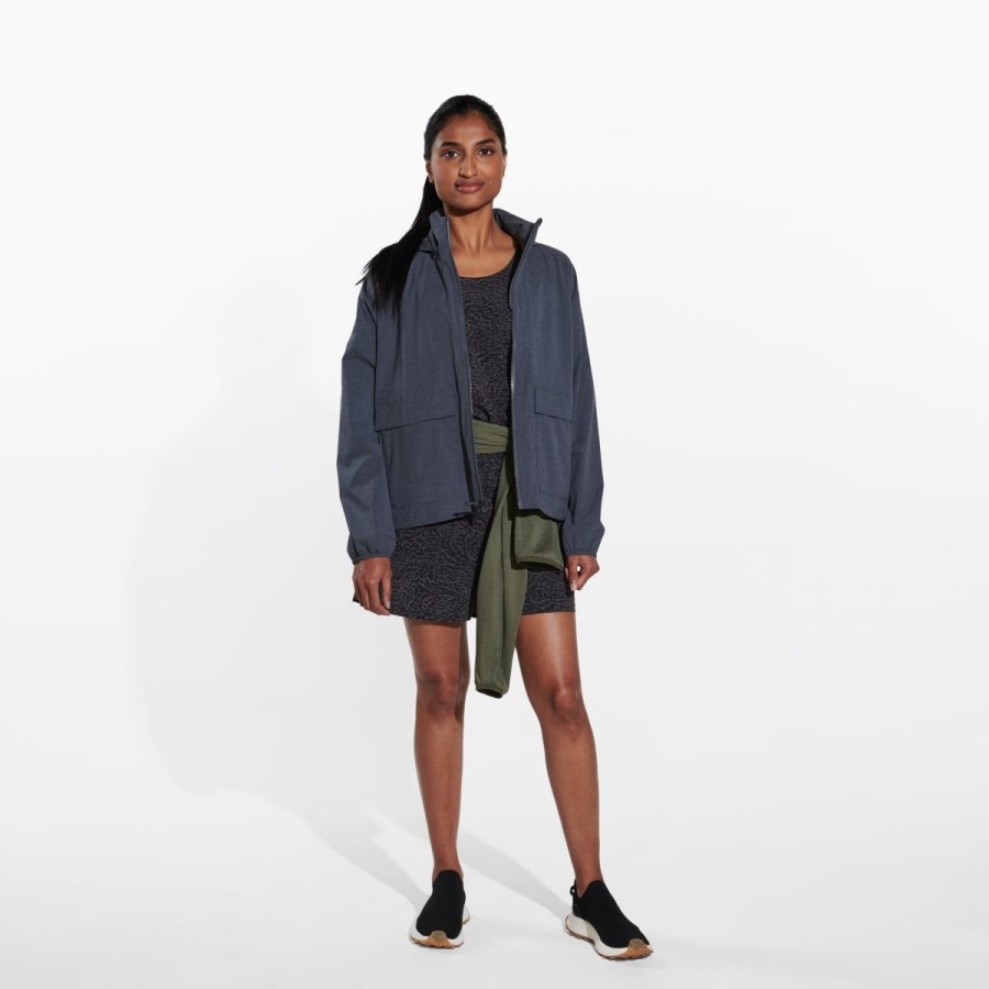 Merrell Alpine Packable Rain Shell Pentru Femei, Black Heather