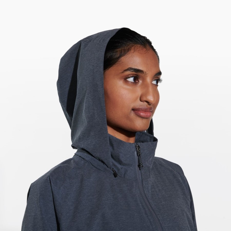 Merrell Alpine Packable Rain Shell Pentru Femei, Black Heather