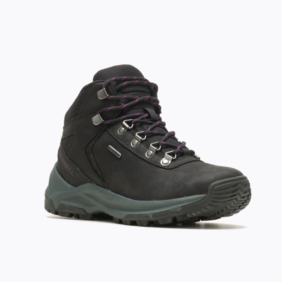 Merrell Erie Mid Piele Impermeabilă Negru Pentru Femei