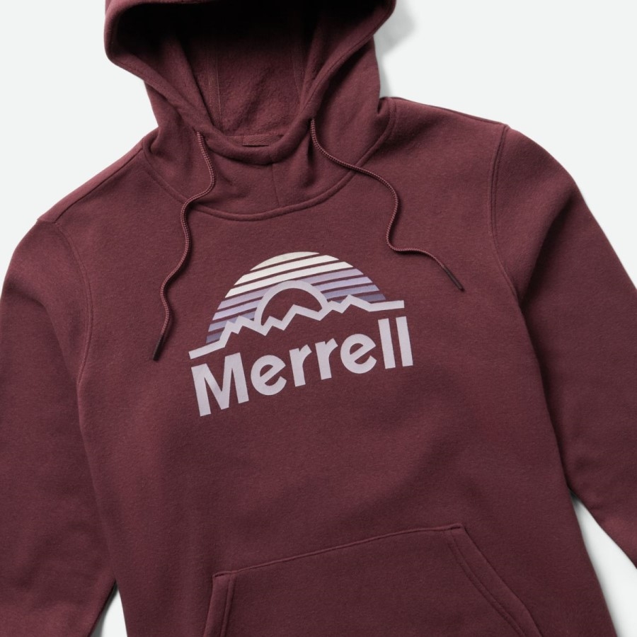 Hanorac Pentru Femei Merrell Mountains Grea Burgundy