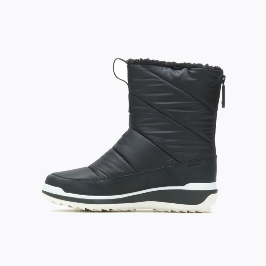 Merrell Snowcreek Sport Cu Fermoar Mijlociu Polar Impermeabil Negru