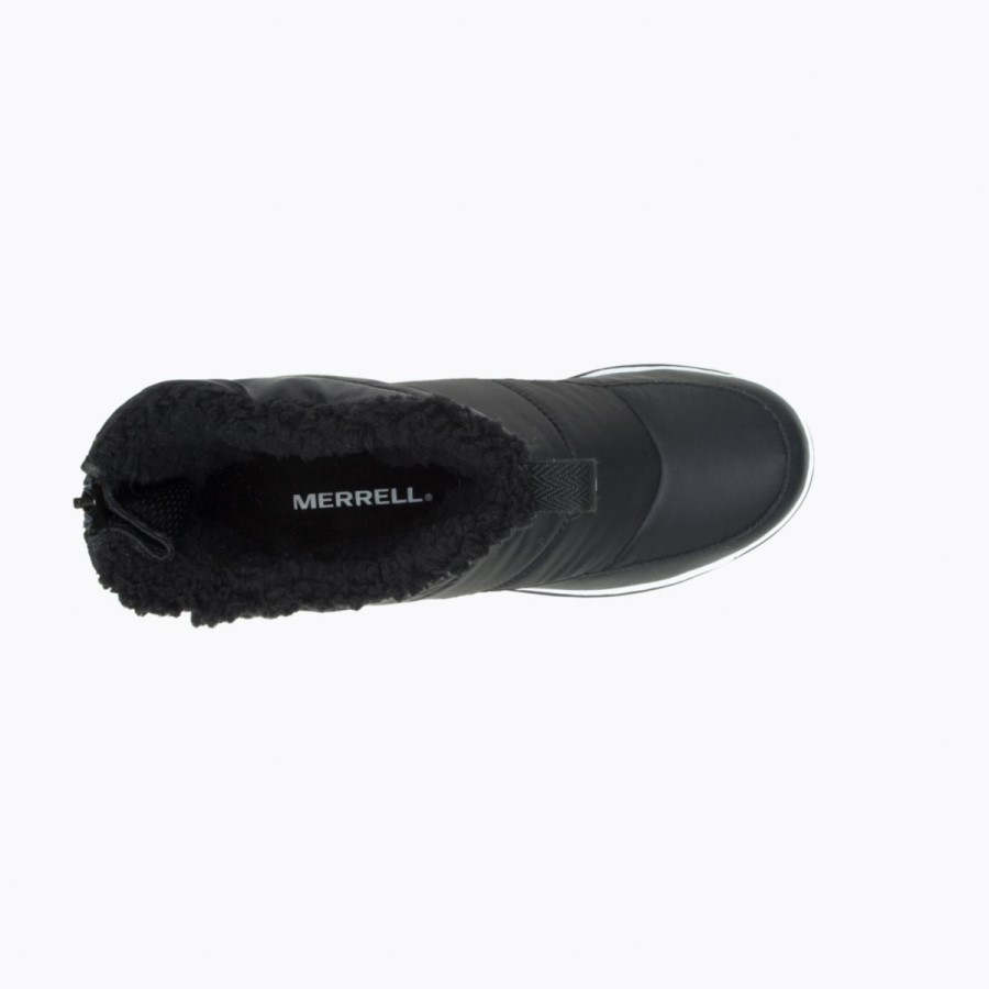Merrell Snowcreek Sport Cu Fermoar Mijlociu Polar Impermeabil Negru
