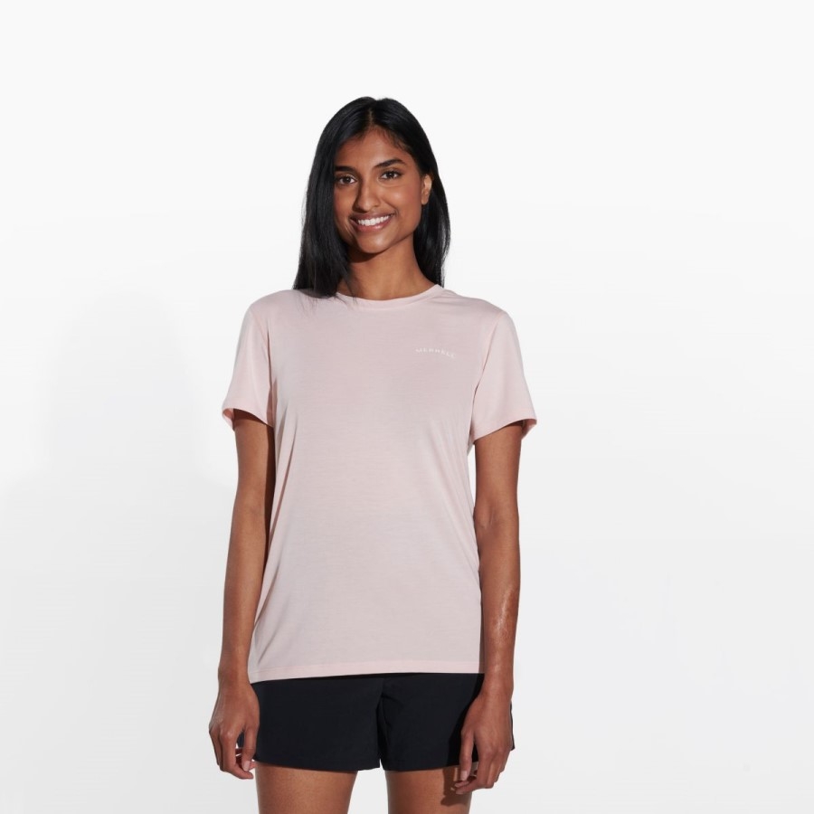 Merrell Tencel™ Tricou Cu Maneca Scurta Rose Smoke