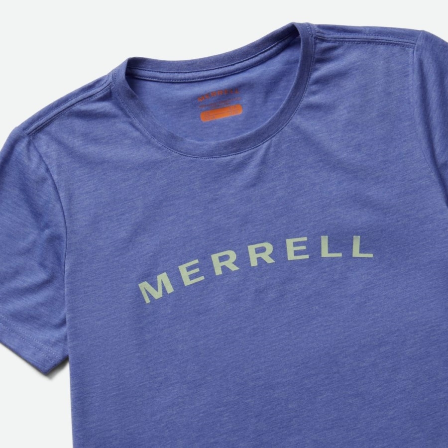 Tricou Cu Mânecă Scurtă Pentru Damă, Marca Merrell, Albastru, Heather